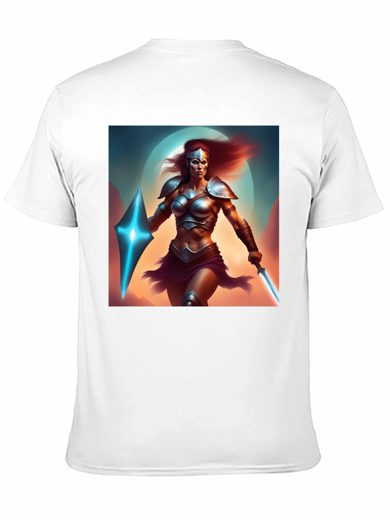 Warrior Woman Graphic Black T-Shirt