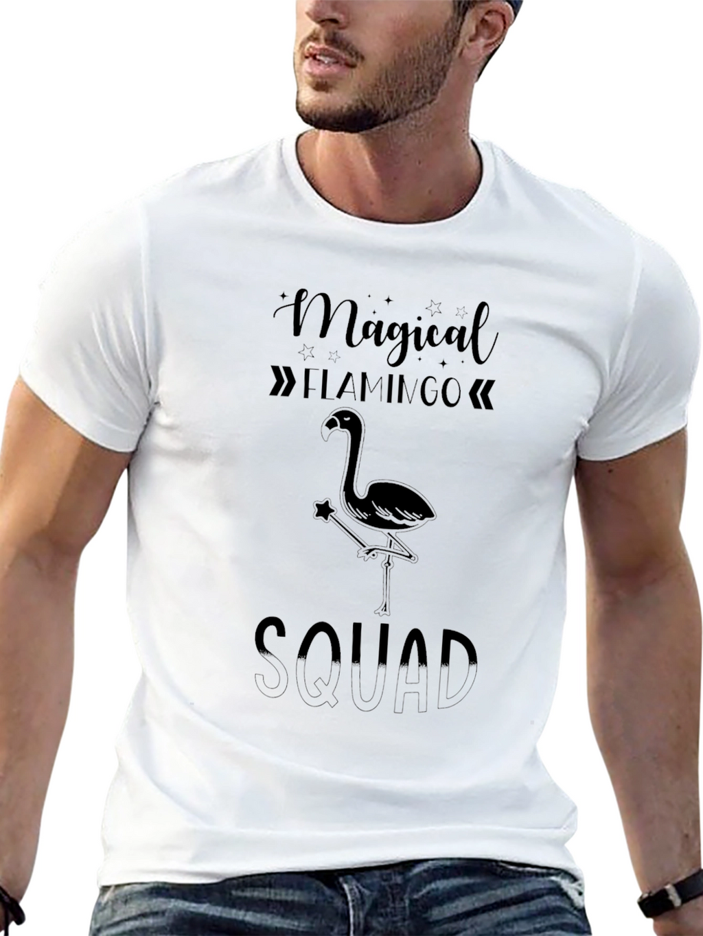 Magical Flamingo Squad Graphic T-Shirt