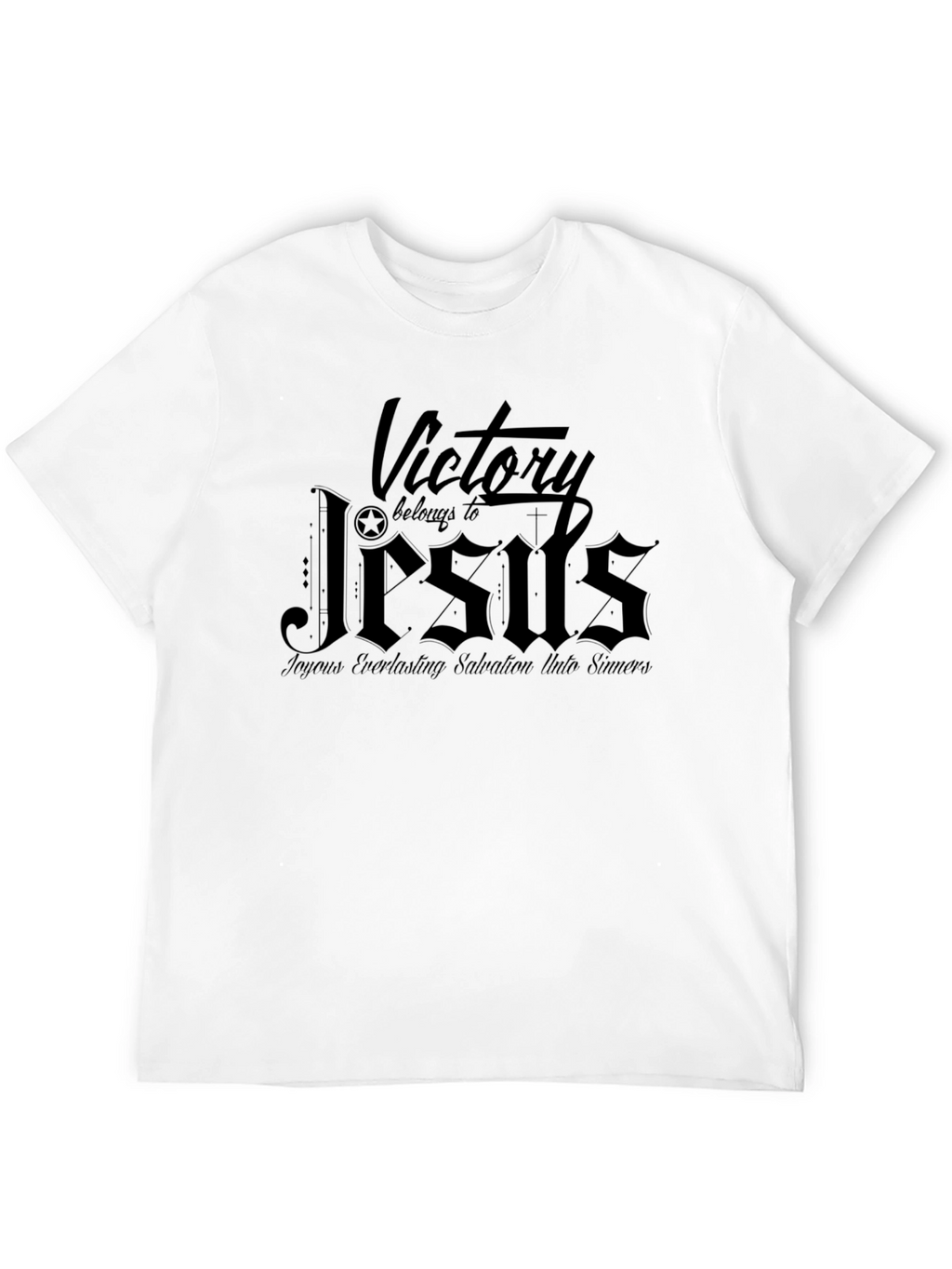 Victory Belongs to Jesus Black T-Shirt