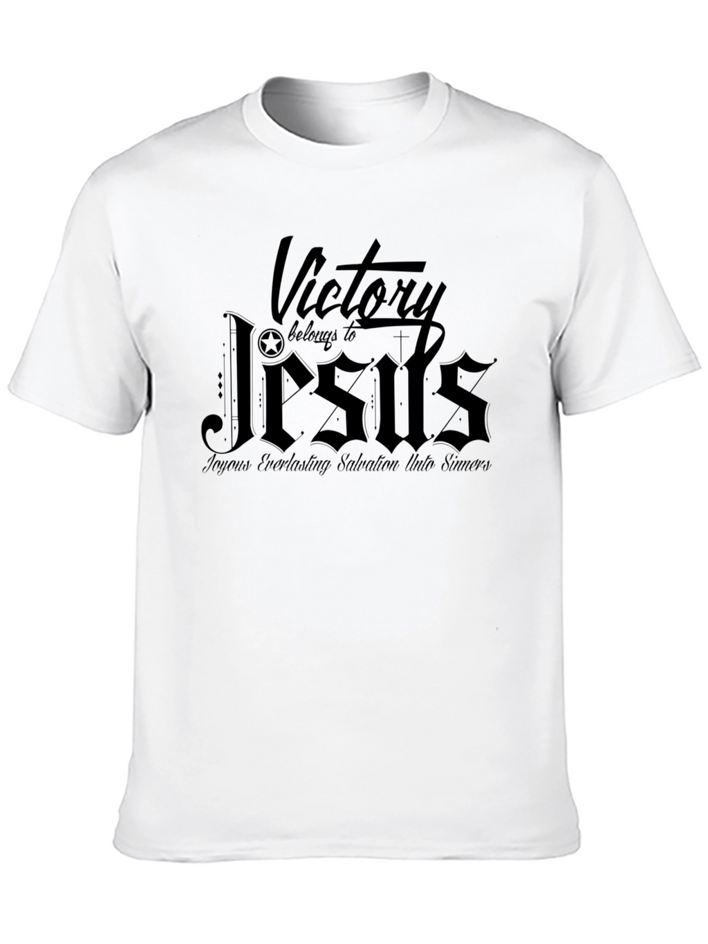 Victory Belongs to Jesus Black T-Shirt