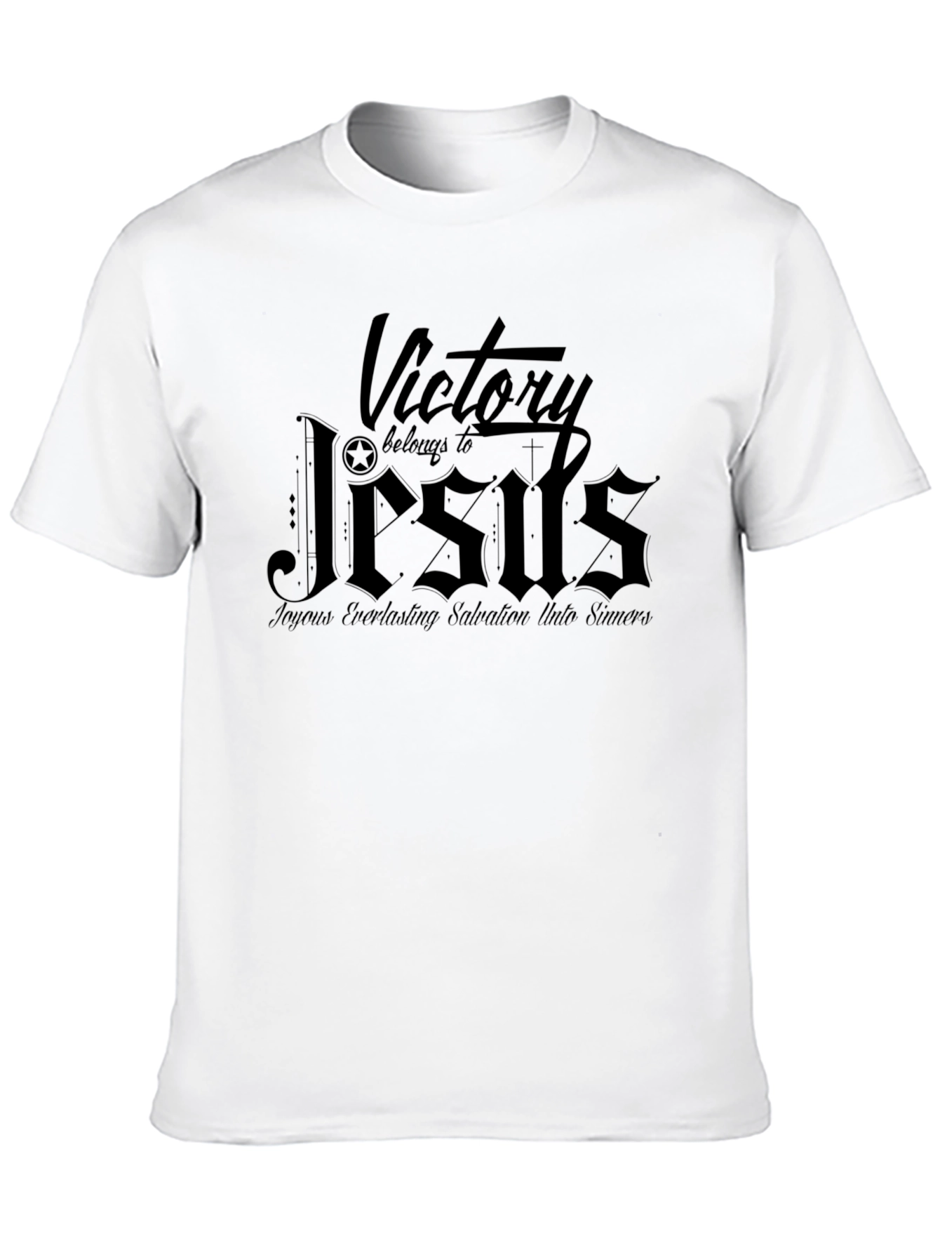 Victory Belongs to Jesus Black T-Shirt