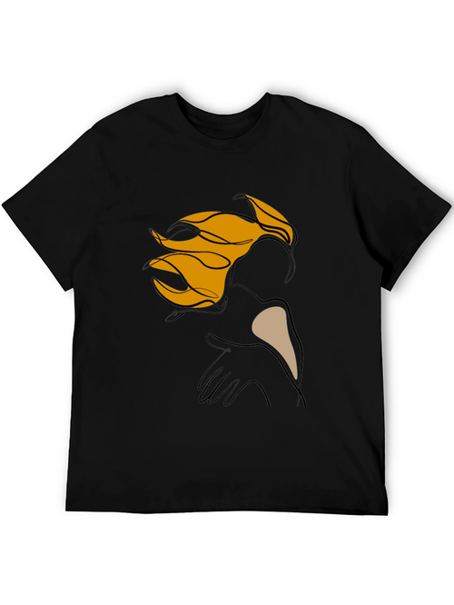 Abstract Line Art Graphic Tee