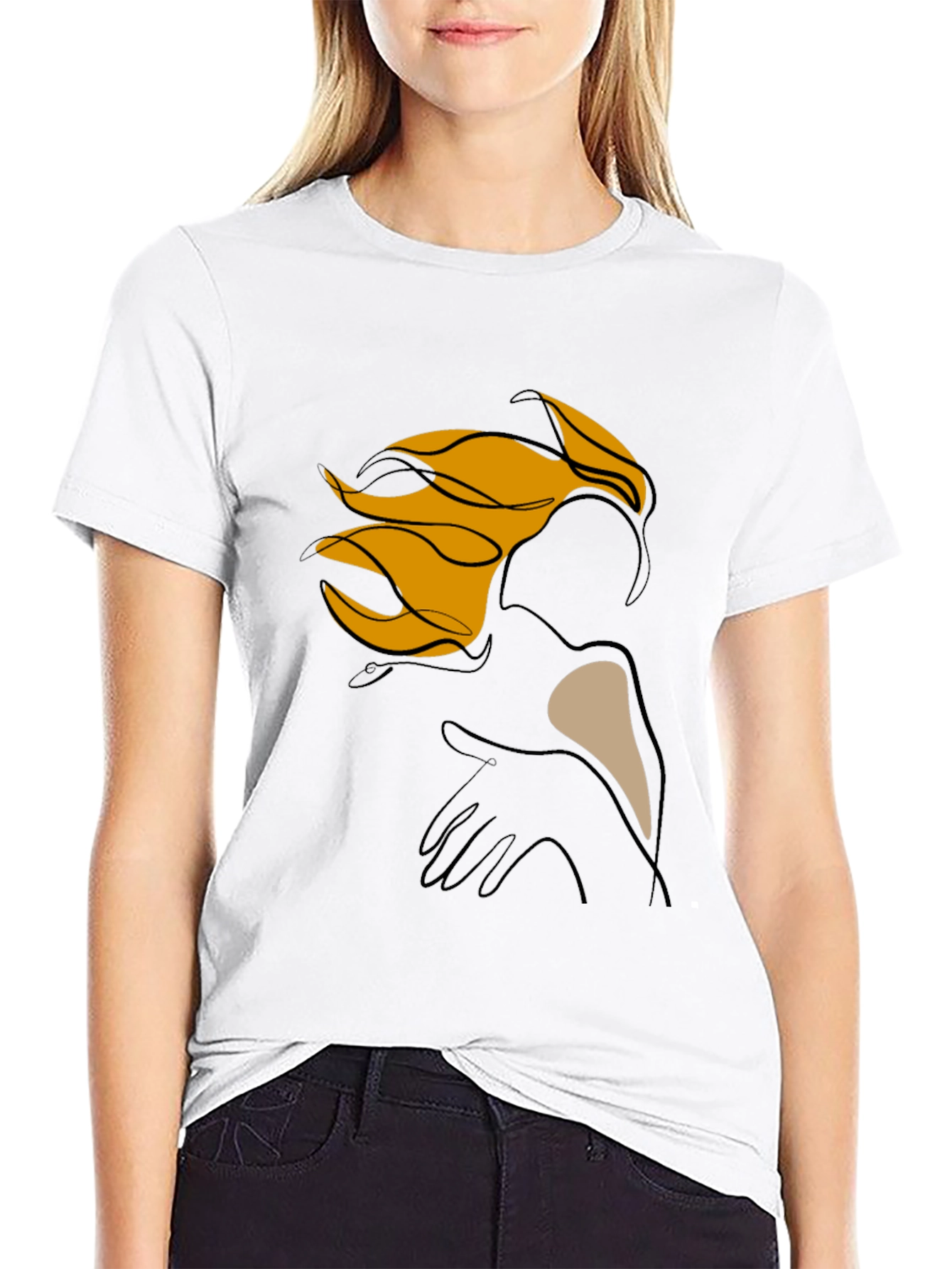 Abstract Line Art Graphic Tee