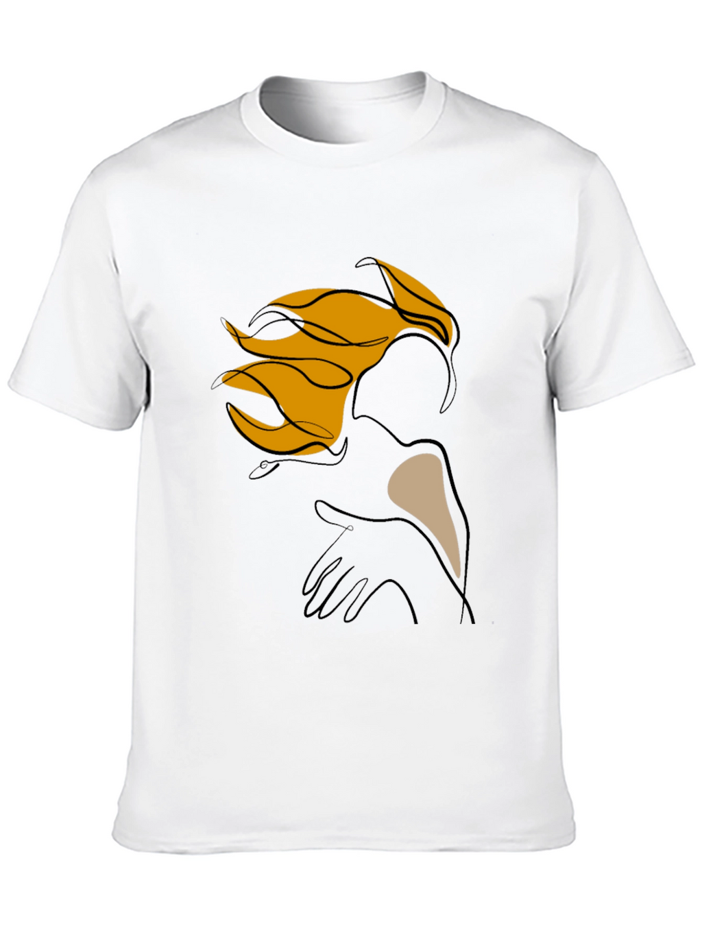 Abstract Line Art Graphic Tee