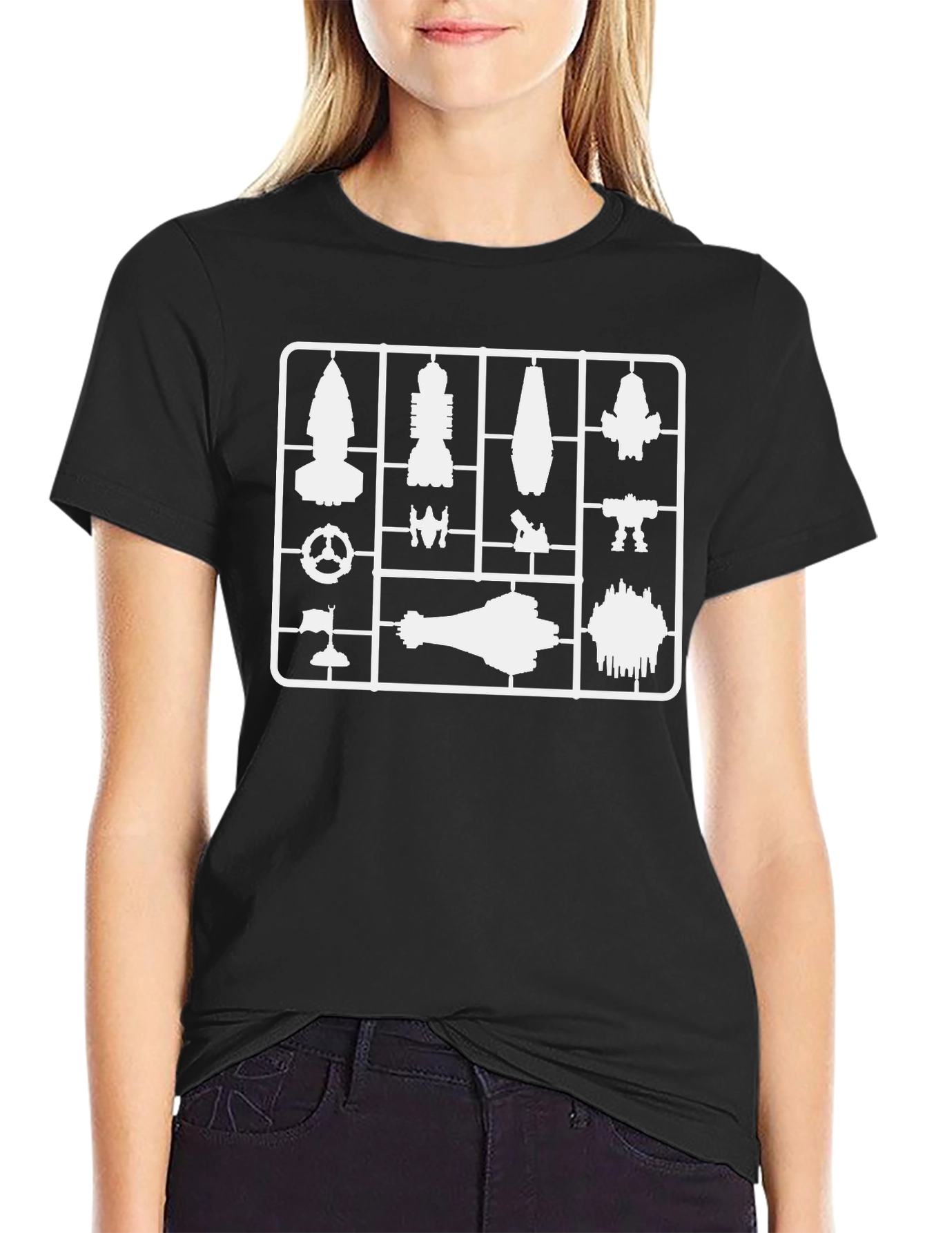 Spaceship Model Kit T-Shirt - Sci-Fi Build!
