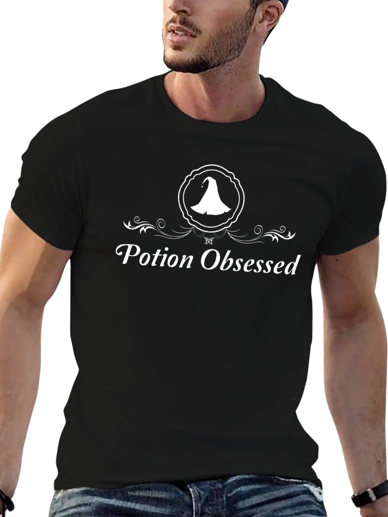 Potion Obsessed Graphic Tee - Witchcraft Inspired Shirt