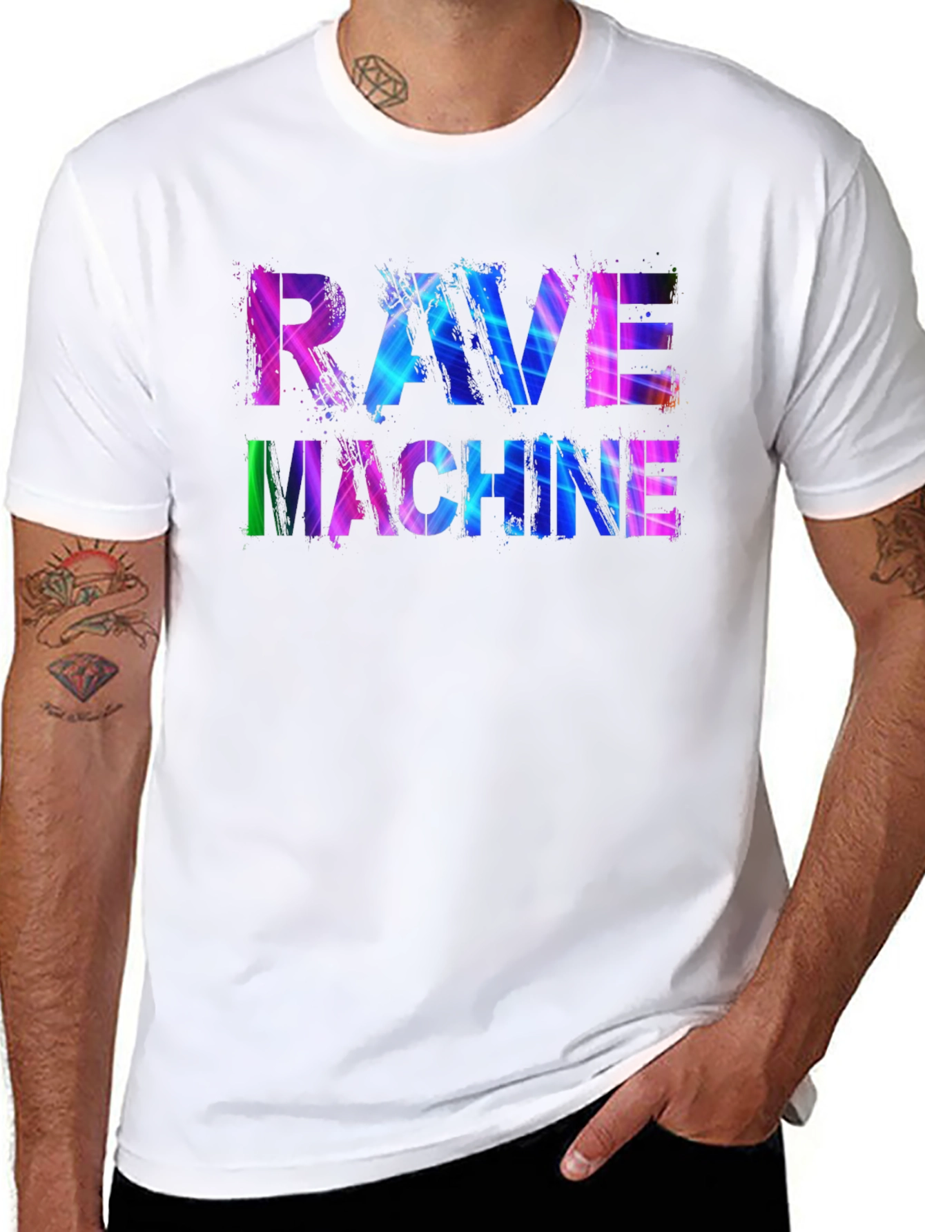 Rave Machine T-Shirt - Vibrant Design Comfortable Fit