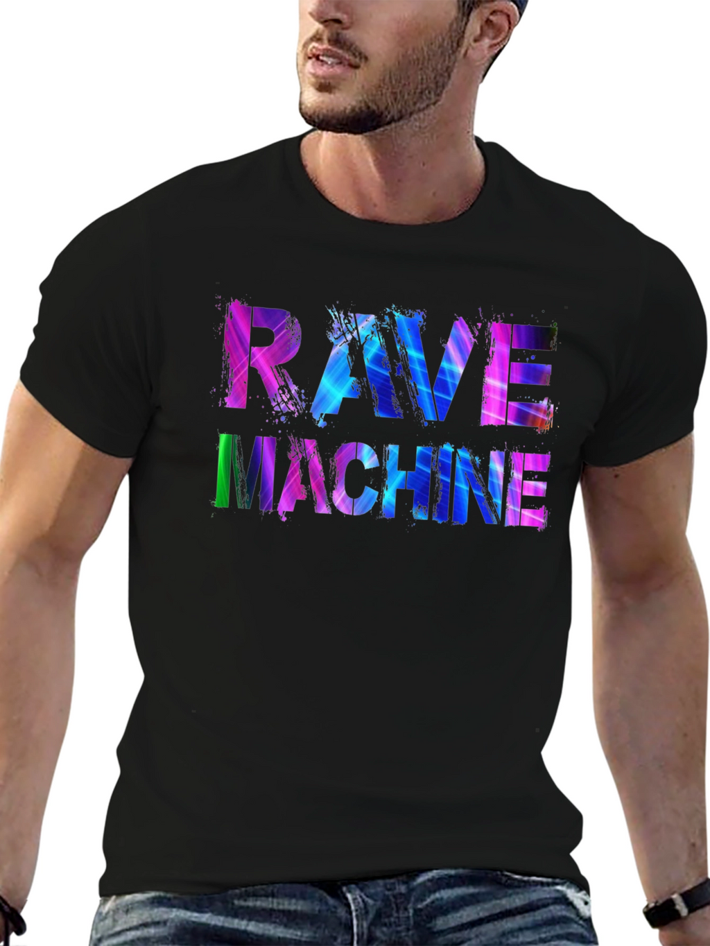 Rave Machine T-Shirt - Vibrant Design Comfortable Fit