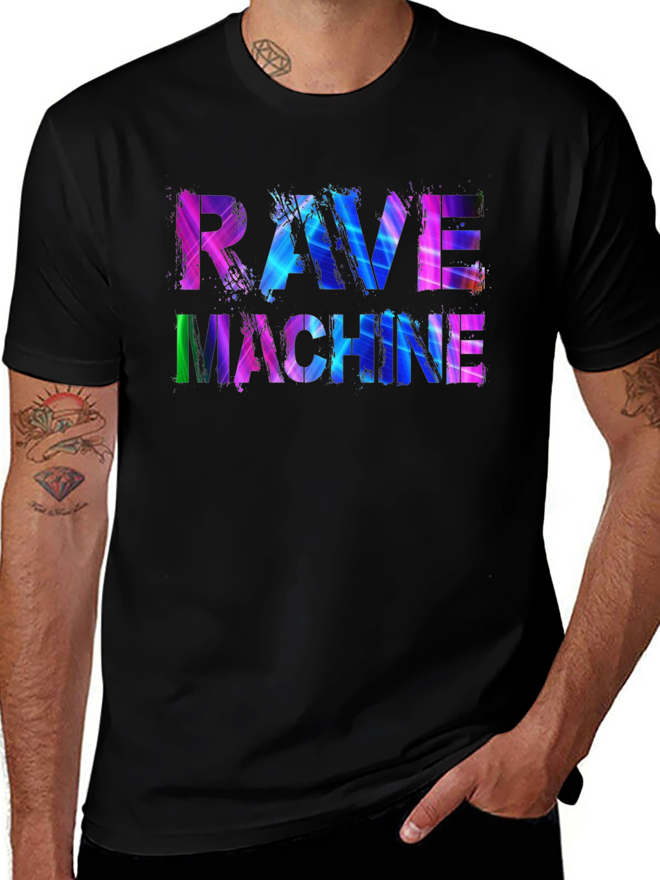 Rave Machine T-Shirt - Vibrant Design Comfortable Fit