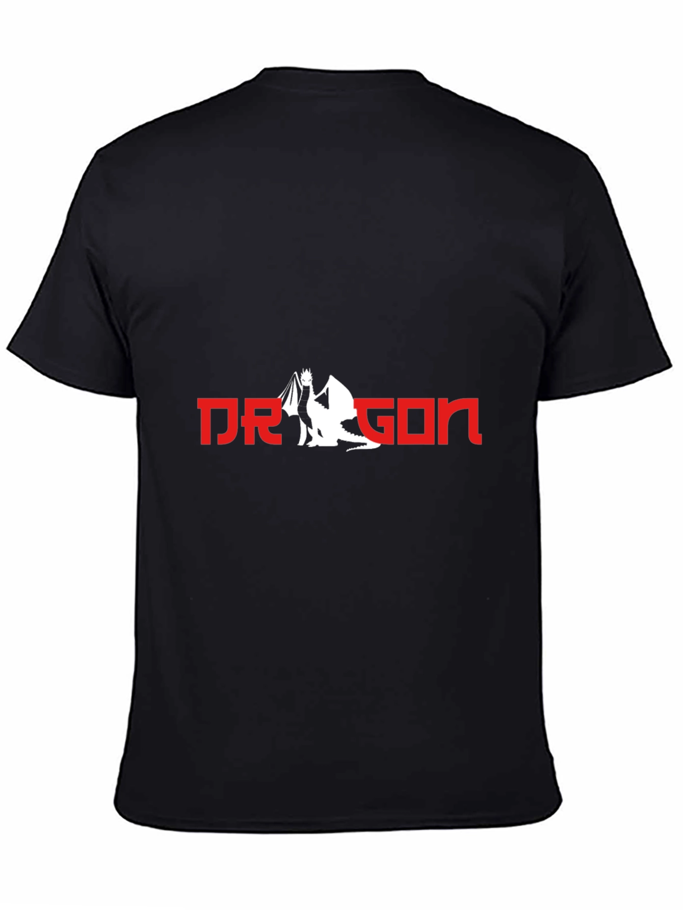 Dragon Graphic Tee - Stylish Black T-Shirt for Men