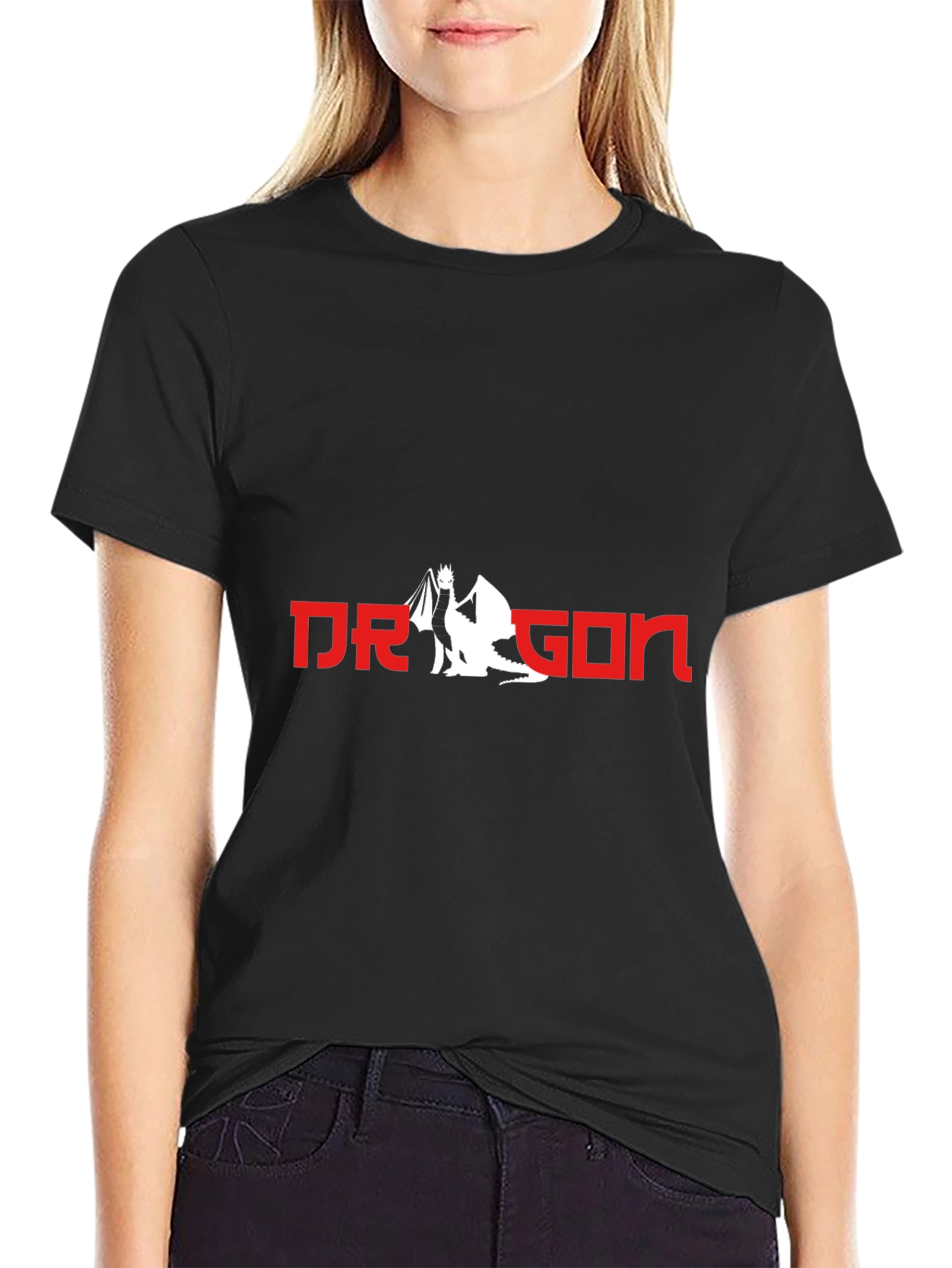 Dragon Graphic Tee - Stylish Black T-Shirt for Men