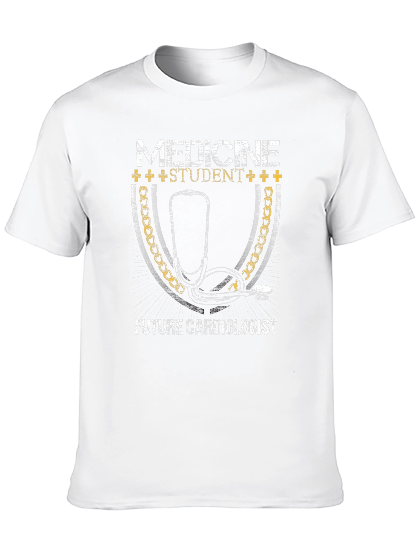 Medicine Student Future Cardiologist Black Graphic T-Shirt