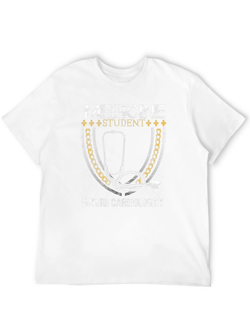 Medicine Student Future Cardiologist Black Graphic T-Shirt