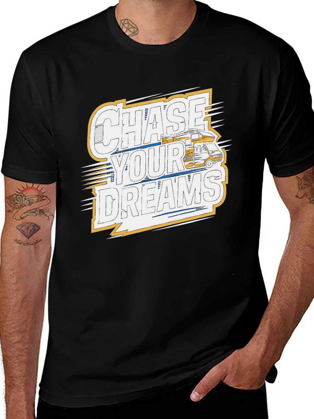 Chase Your Dreams Camper Graphic T-Shirt