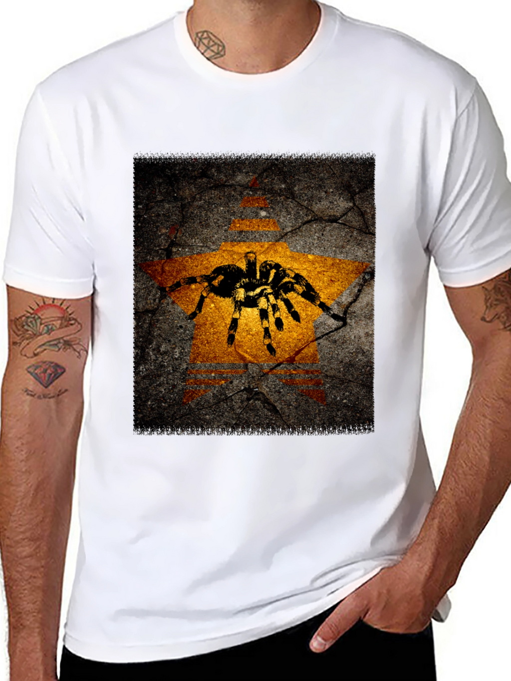Tarantula Star Graphic Black T-Shirt
