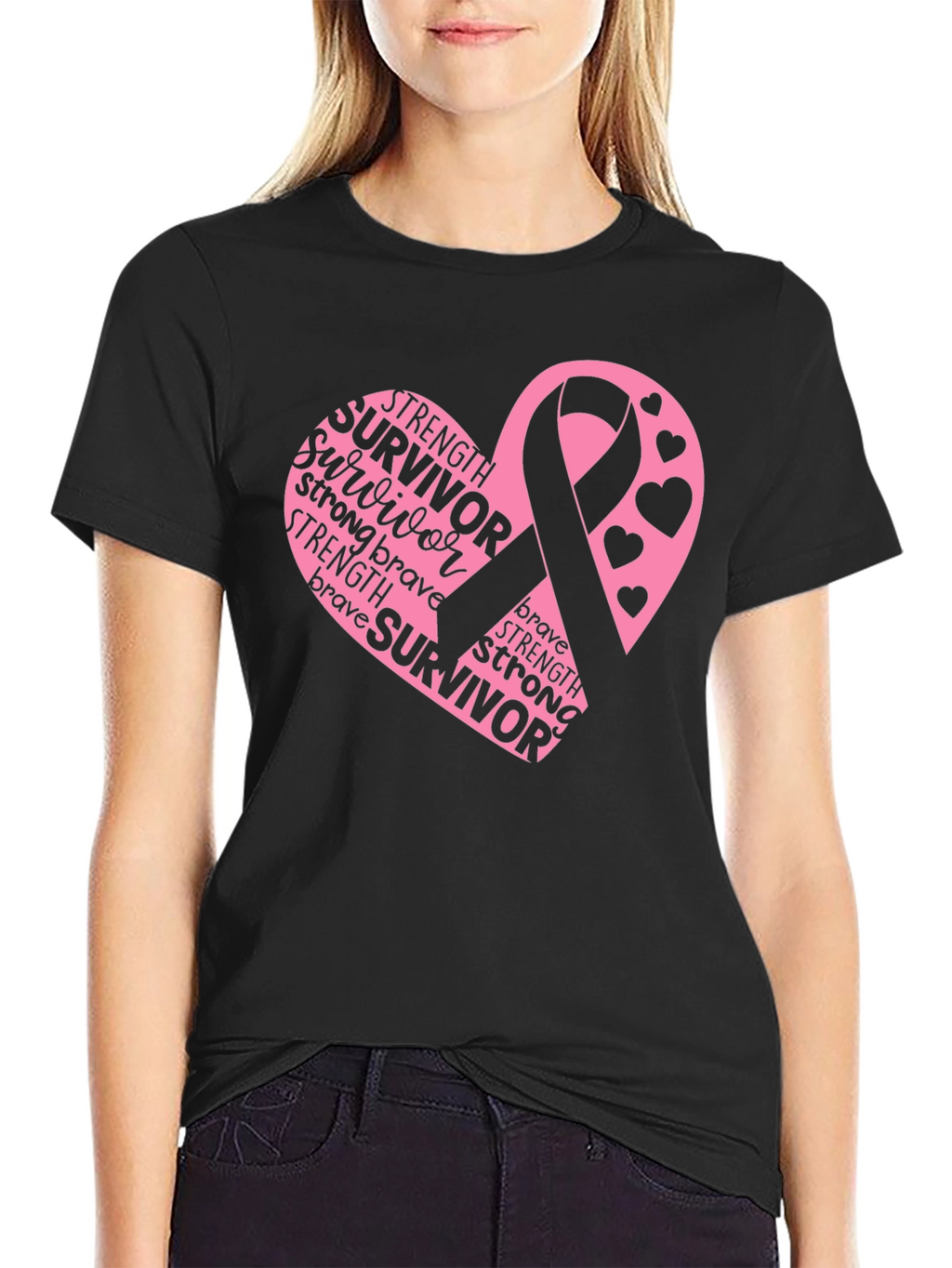 Breast Cancer Survivor Black T-Shirt