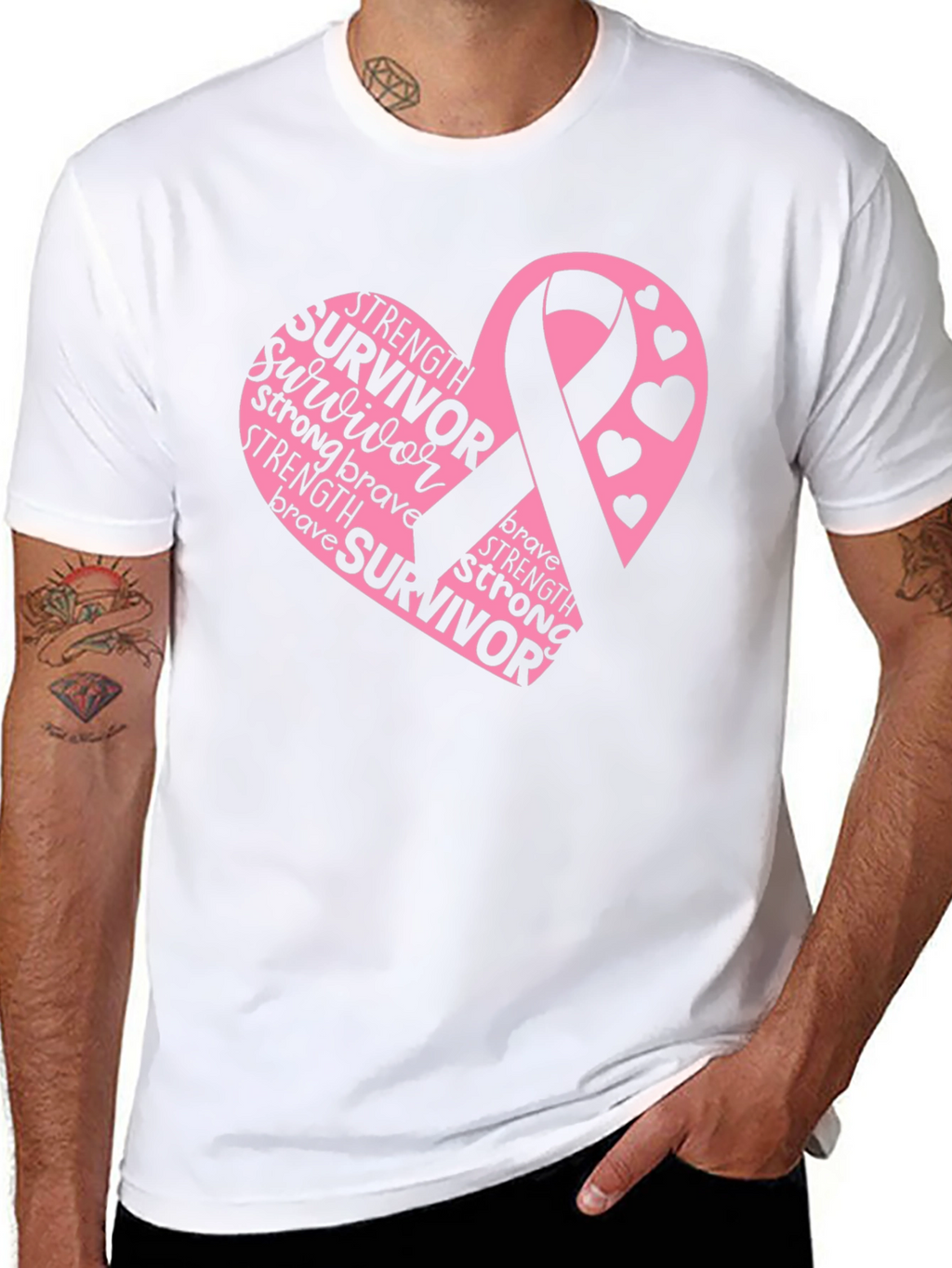 Breast Cancer Survivor Black T-Shirt