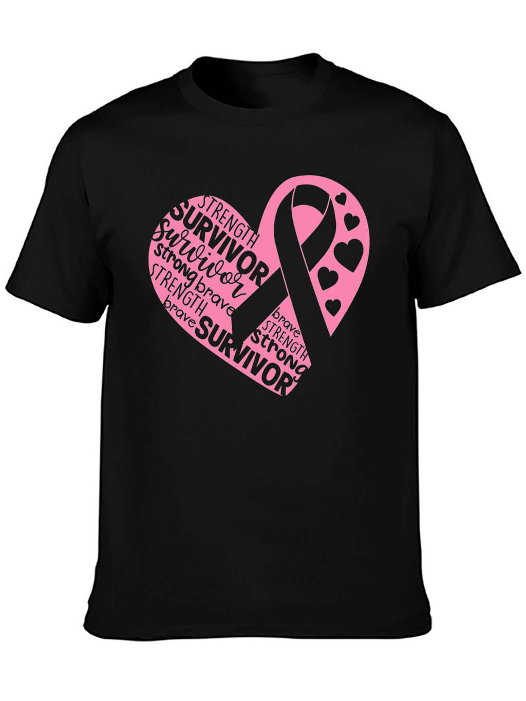 Breast Cancer Survivor Black T-Shirt