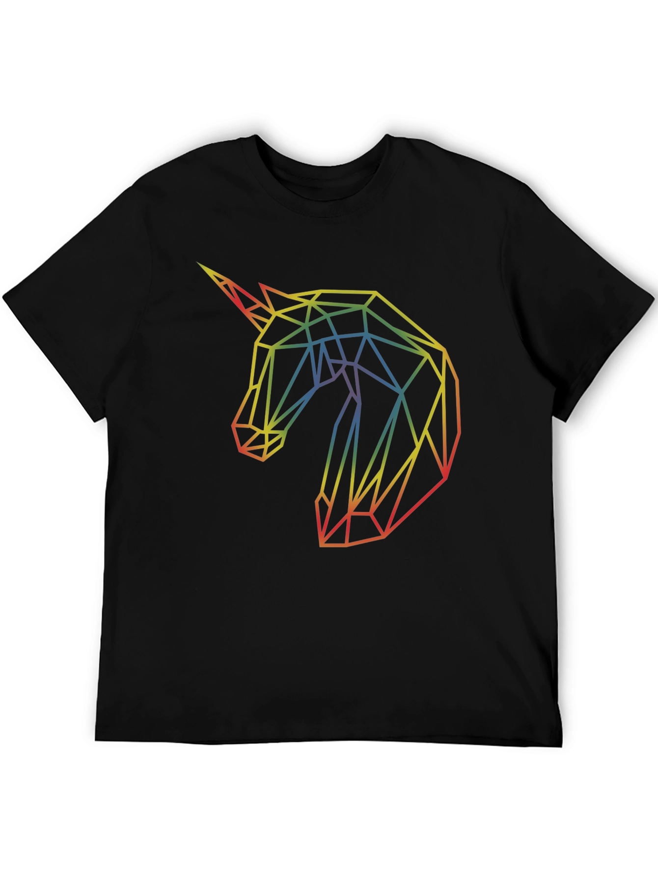 Geometric Unicorn Graphic T-Shirt