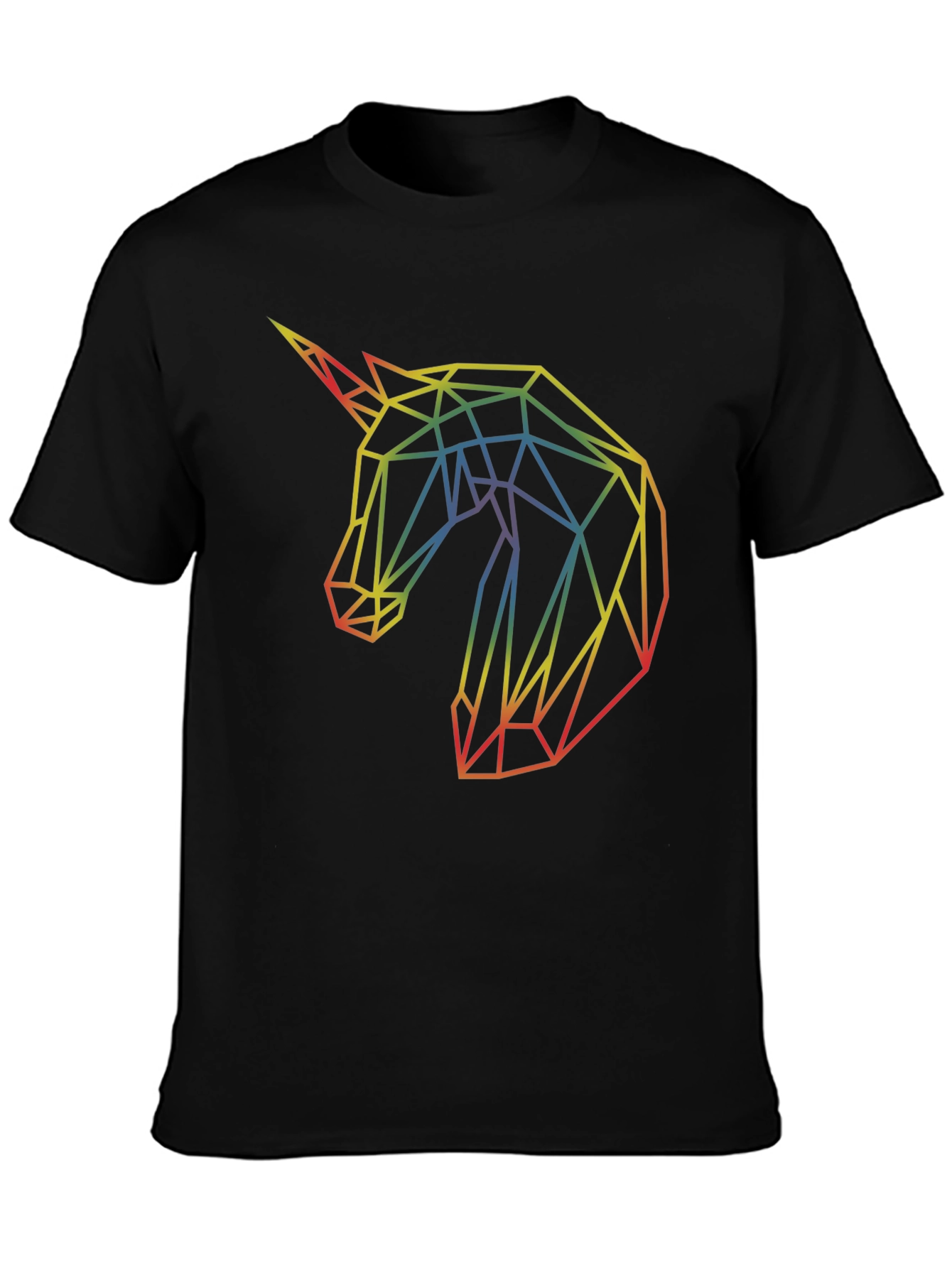 Geometric Unicorn Graphic T-Shirt