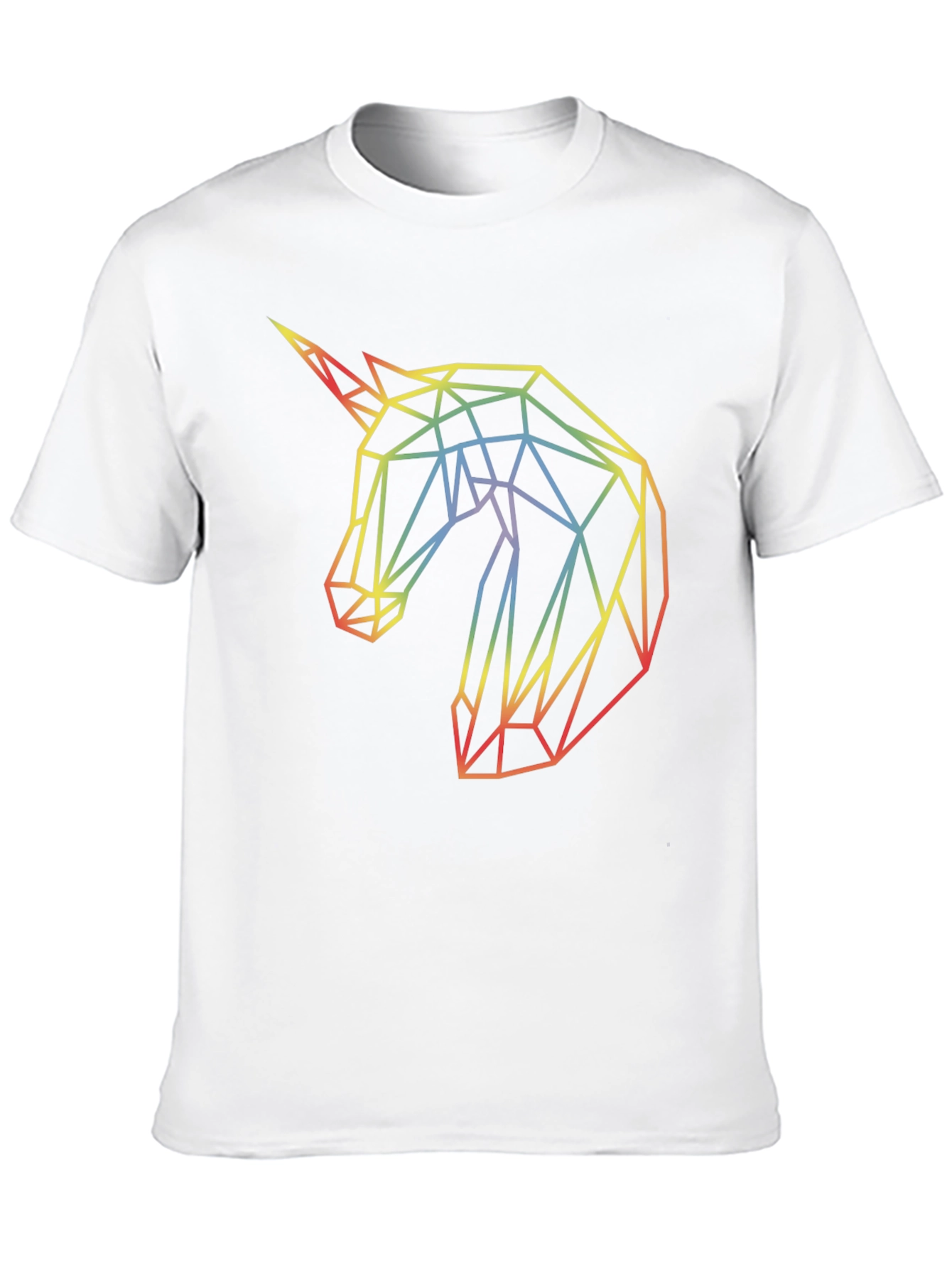 Geometric Unicorn Graphic T-Shirt
