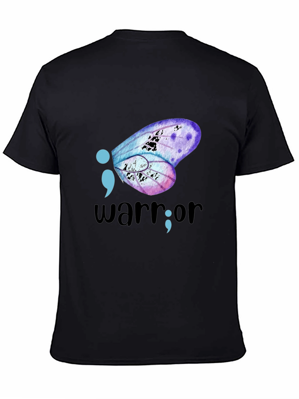 Semicolon Butterfly Warrior Graphic Tee