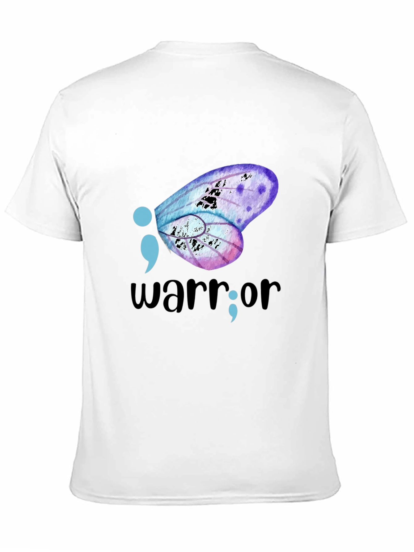 Semicolon Butterfly Warrior Graphic Tee