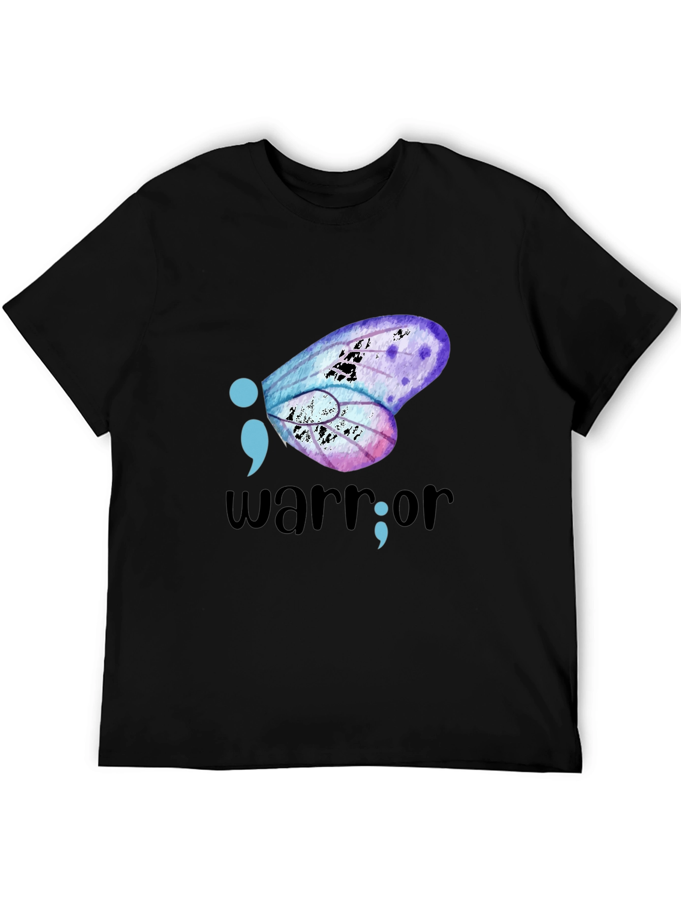 Semicolon Butterfly Warrior Graphic Tee