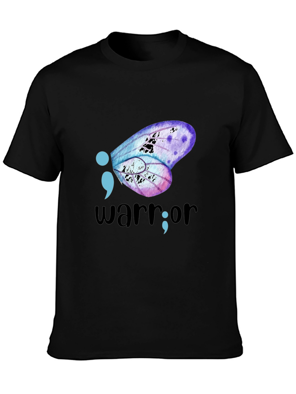 Semicolon Butterfly Warrior Graphic Tee