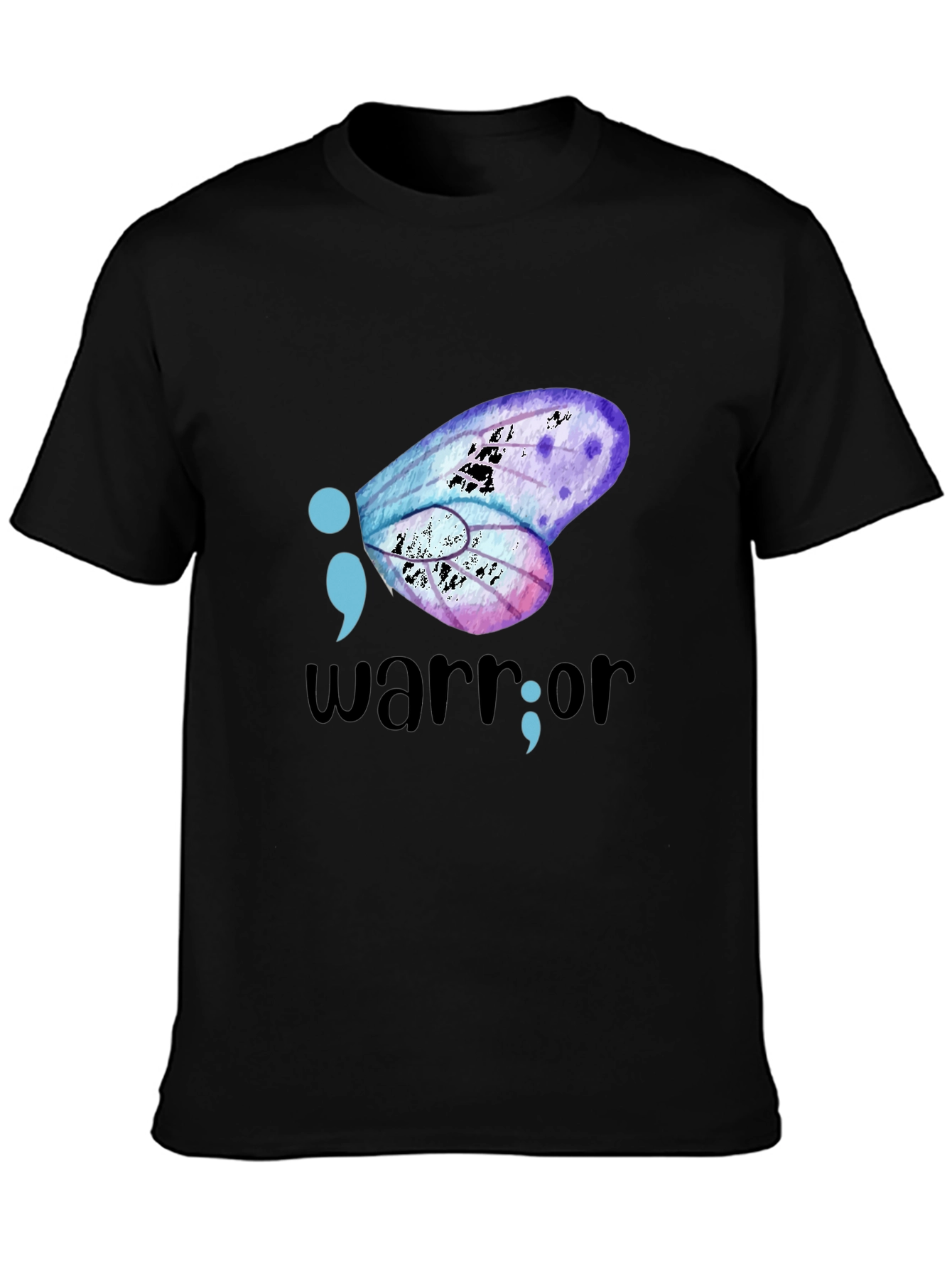 Semicolon Butterfly Warrior Graphic Tee