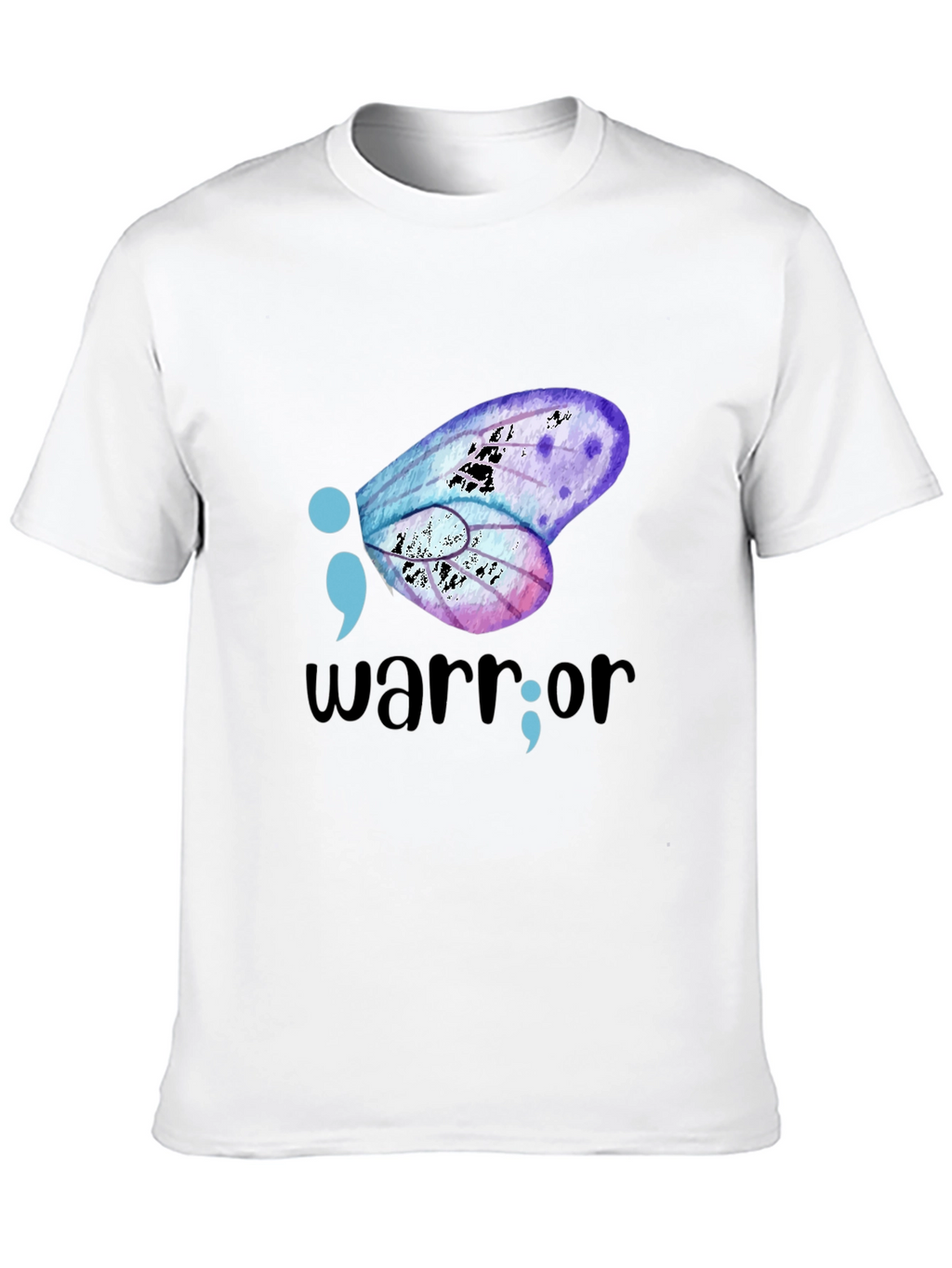 Semicolon Butterfly Warrior Graphic Tee
