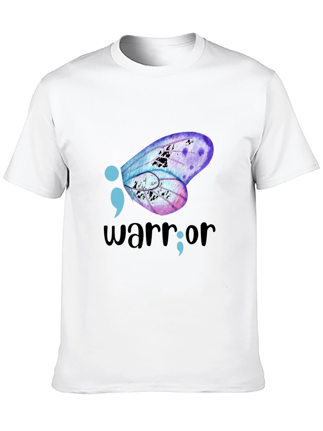Semicolon Butterfly Warrior Graphic Tee
