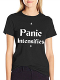 Panic Intensifies Graphic Tee - Black Cotton T-Shirt