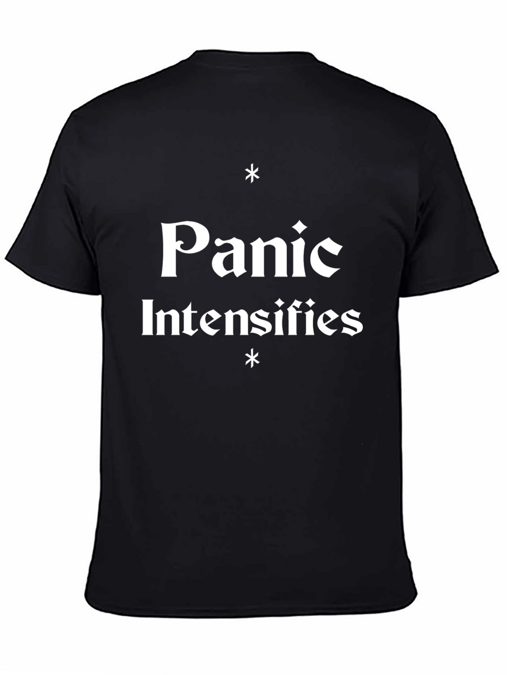 Panic Intensifies Graphic Tee - Black Cotton T-Shirt