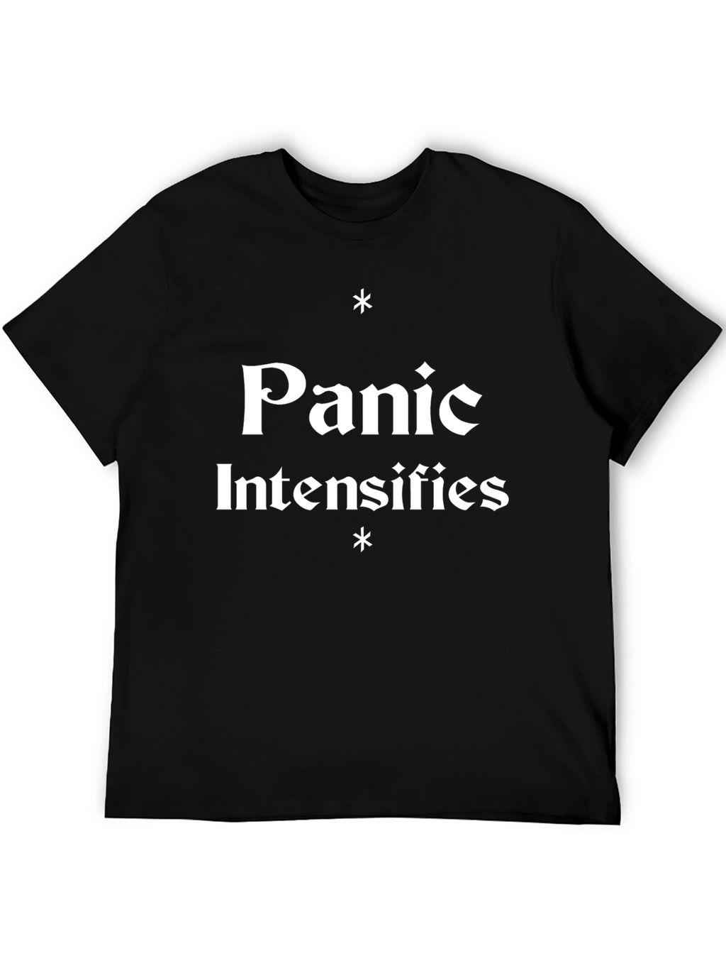 Panic Intensifies Graphic Tee - Black Cotton T-Shirt