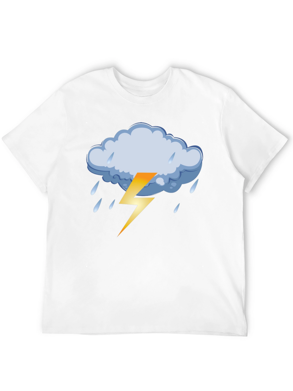 Stormy Weather Graphic Tee - Black Cotton T-Shirt