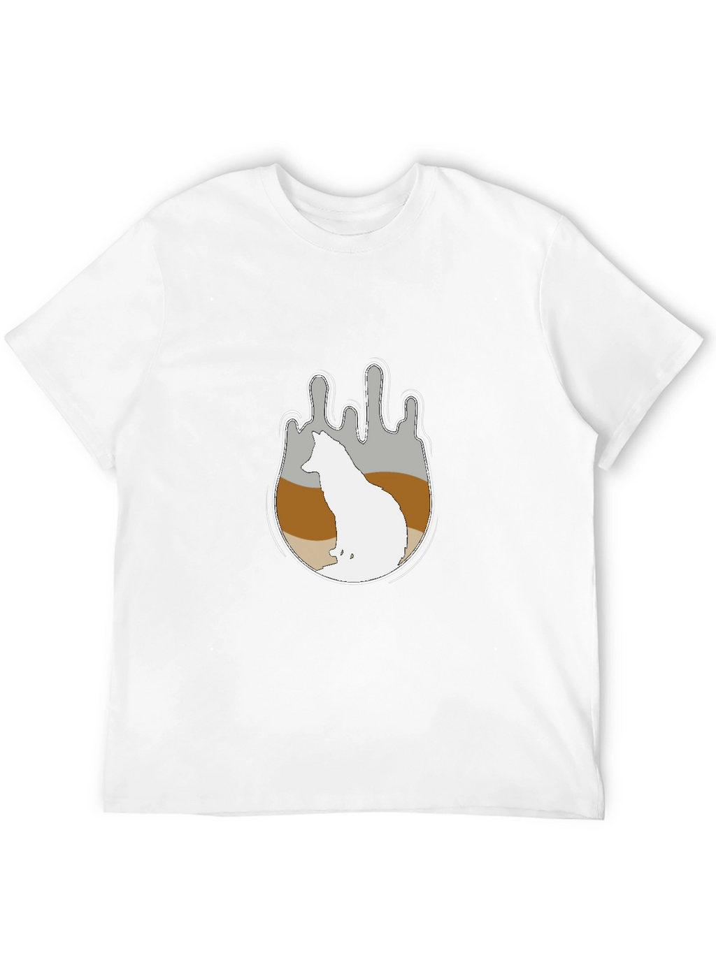Wolf Silhouette Graphic Tee - Soft Cotton Comfort