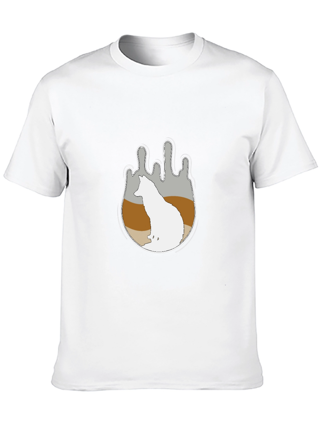 Wolf Silhouette Graphic Tee - Soft Cotton Comfort
