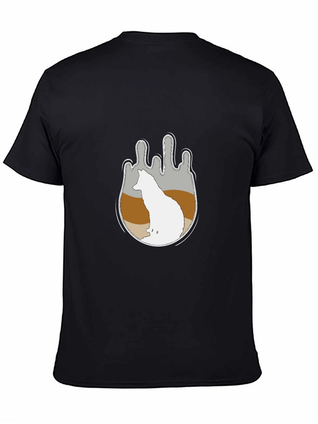 Wolf Silhouette Graphic Tee - Soft Cotton Comfort