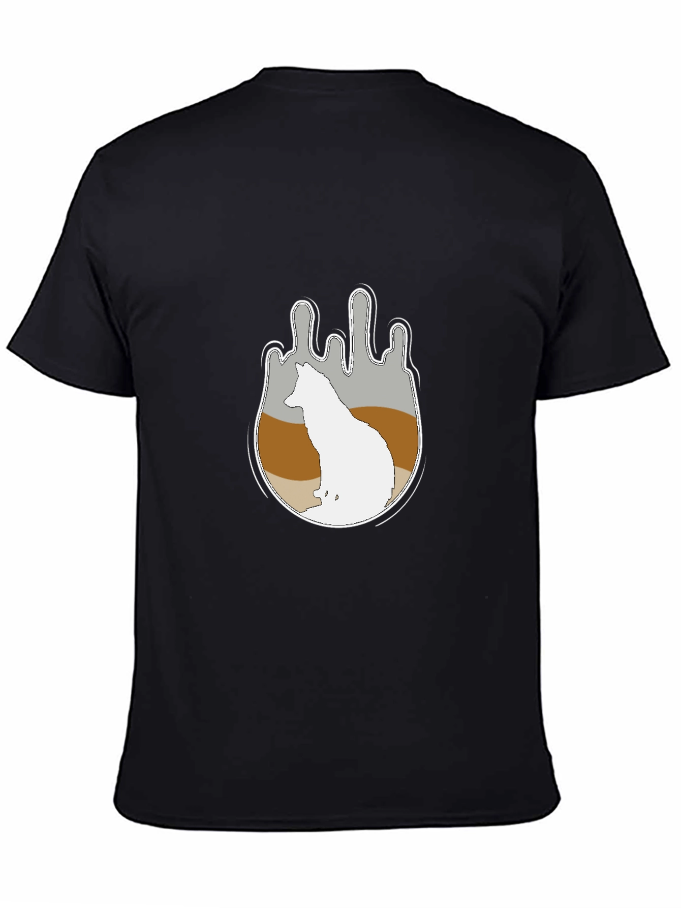 Wolf Silhouette Graphic Tee - Soft Cotton Comfort