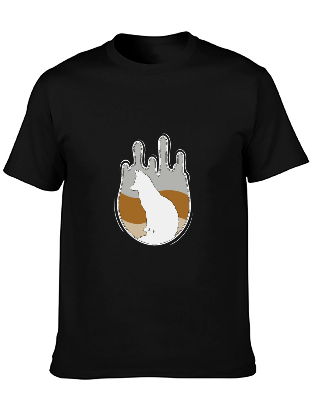 Wolf Silhouette Graphic Tee - Soft Cotton Comfort