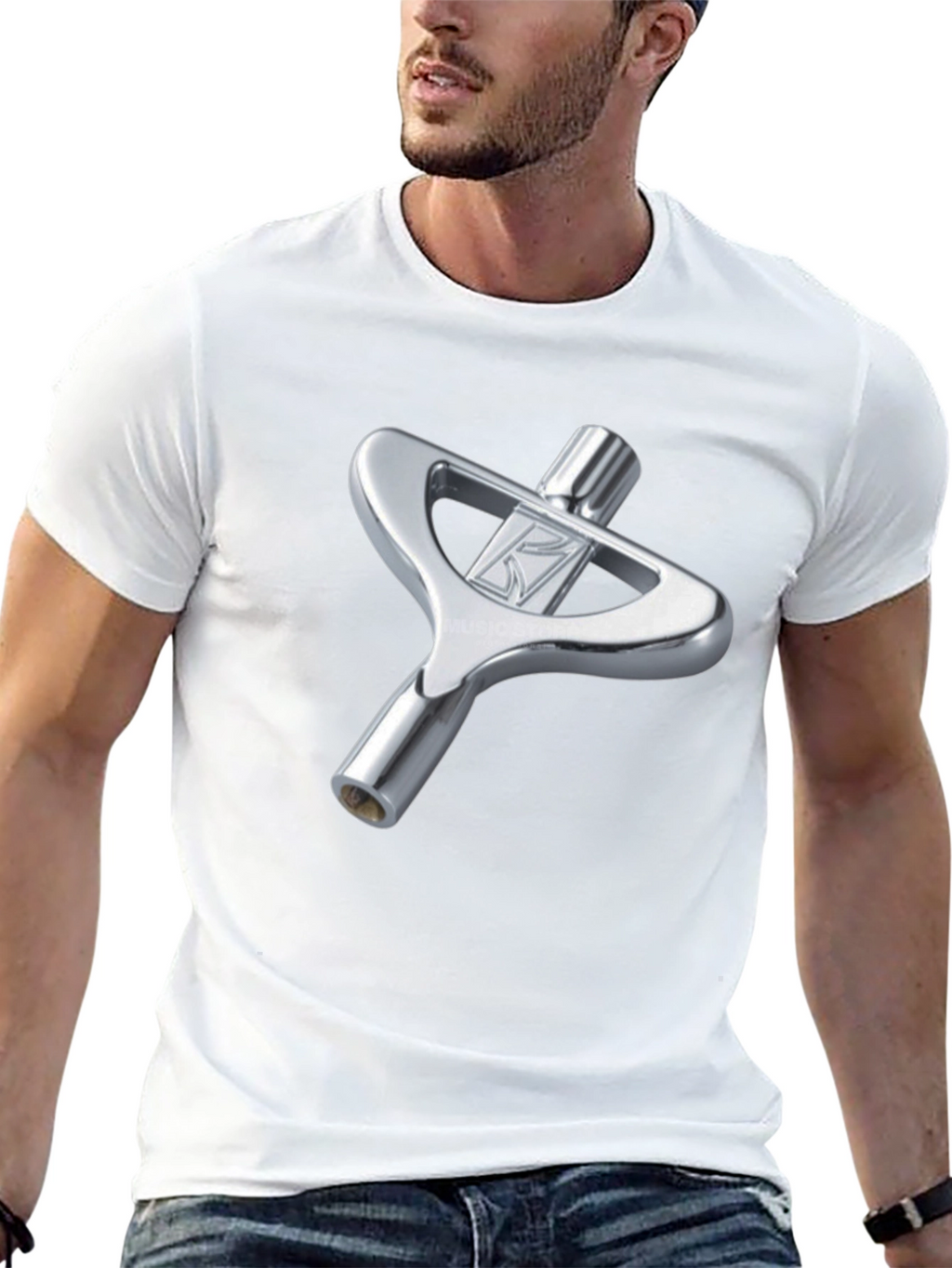 Drum Key Graphic Tee - Music Lover T-Shirt