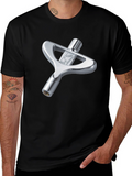 Drum Key Graphic Tee - Music Lover T-Shirt