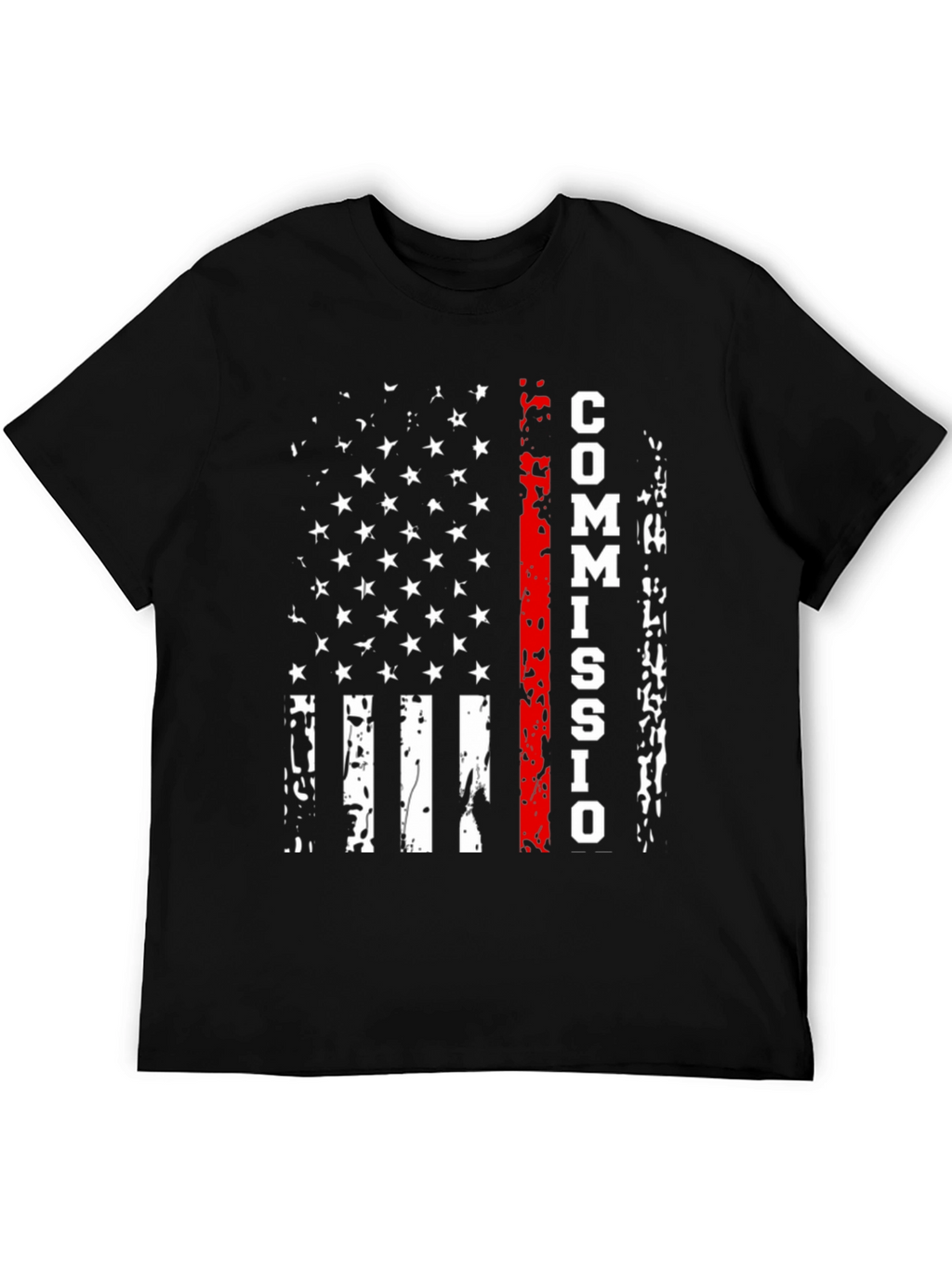 Commission Thin Red Line American Flag T-Shirt