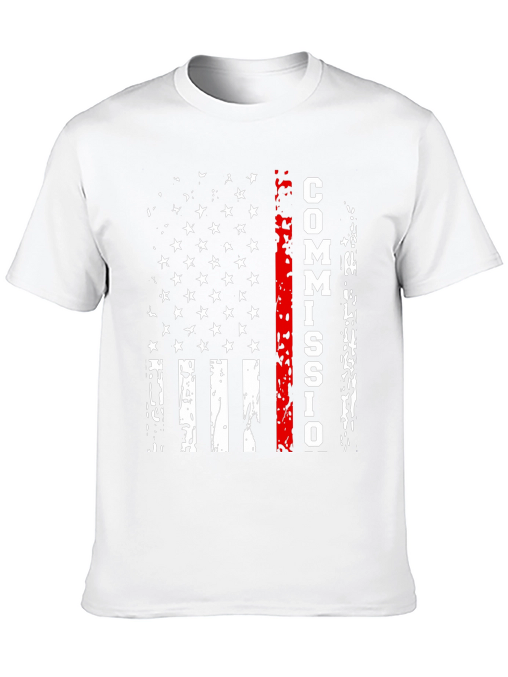 Commission Thin Red Line American Flag T-Shirt