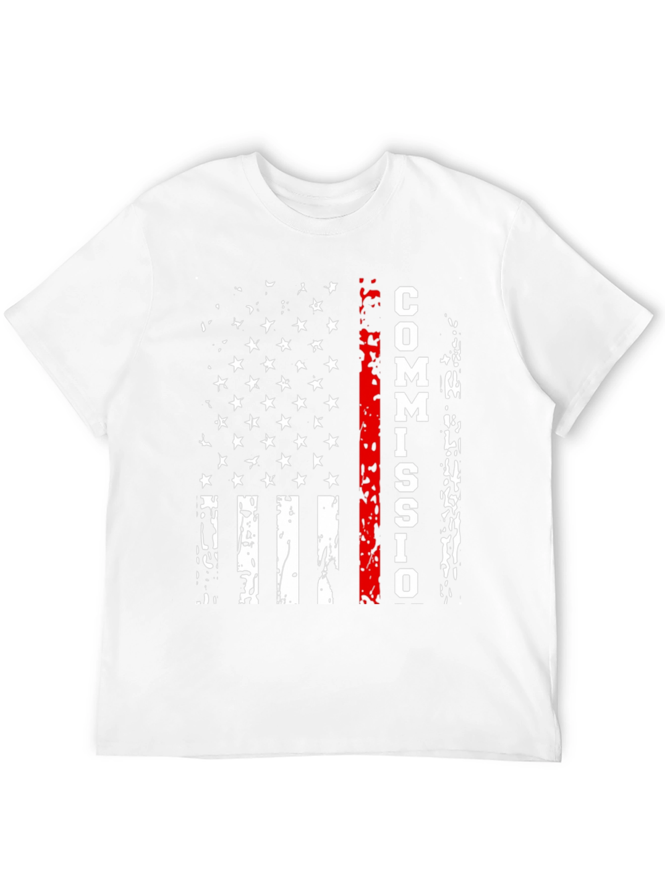 Commission Thin Red Line American Flag T-Shirt