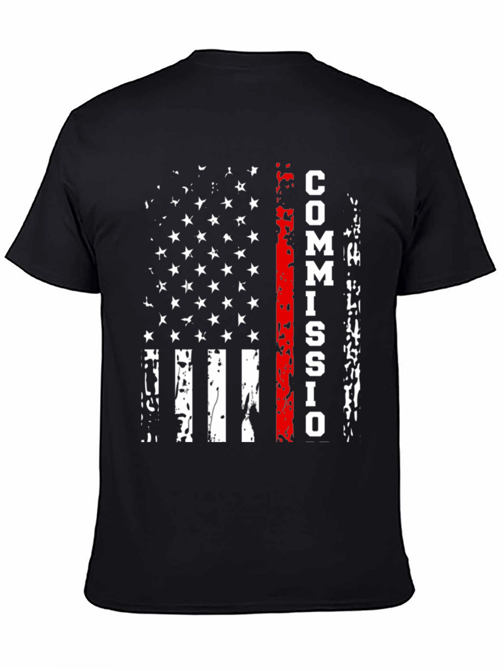 Commission Thin Red Line American Flag T-Shirt