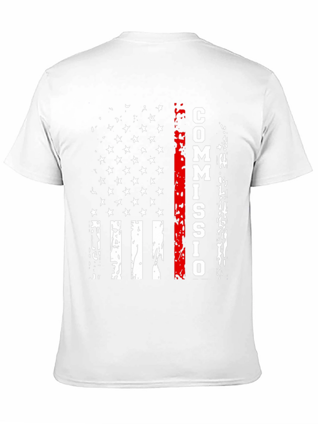 Commission Thin Red Line American Flag T-Shirt