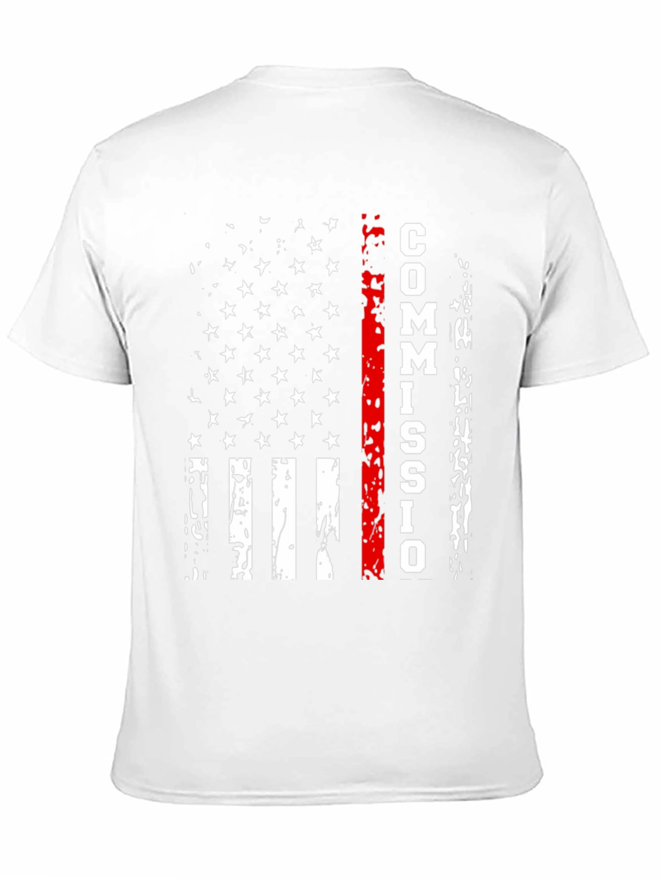 Commission Thin Red Line American Flag T-Shirt