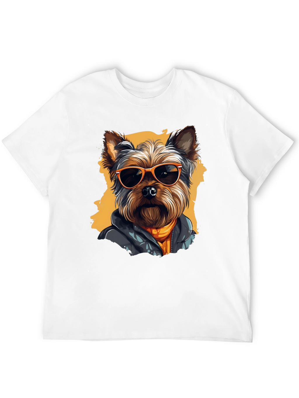 Cool Dog Graphic Tee - Trendy Yorkie T-Shirt